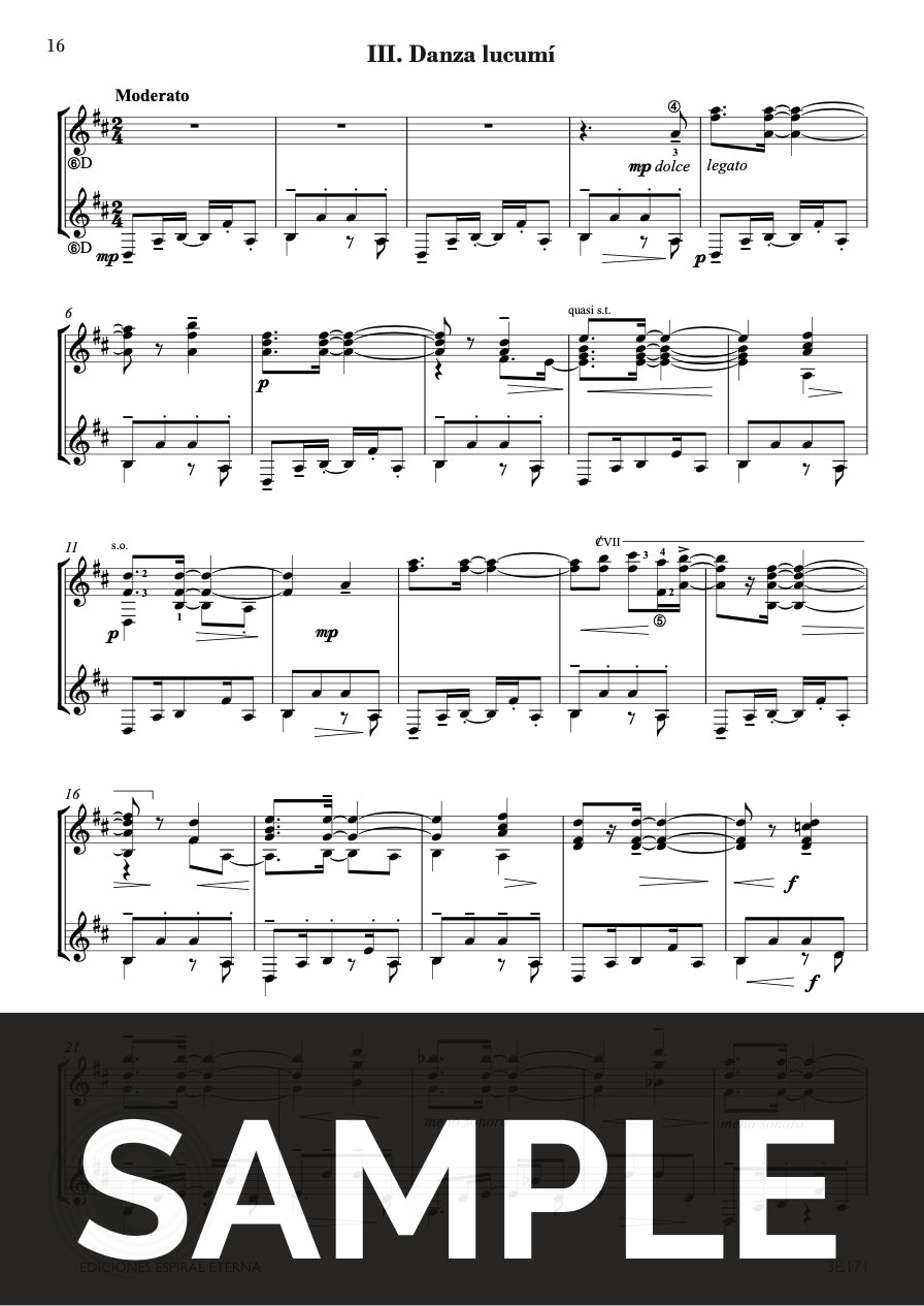 Lecuona: Afro-Cuban Dances (arr. for 2 guitars)