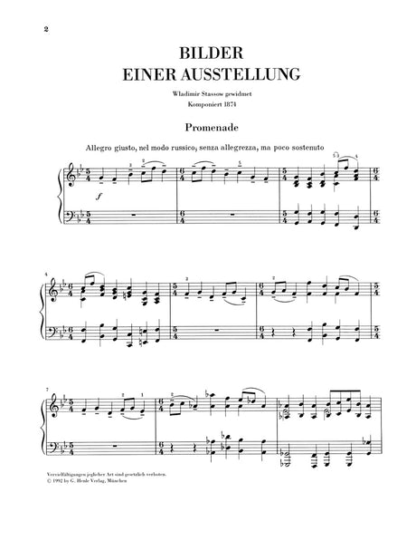 Mussorgsky: Pictures at an Exhibition