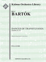 Bartók: Transylvanian Dances, Sz. 96 (arr. for string orchestra)