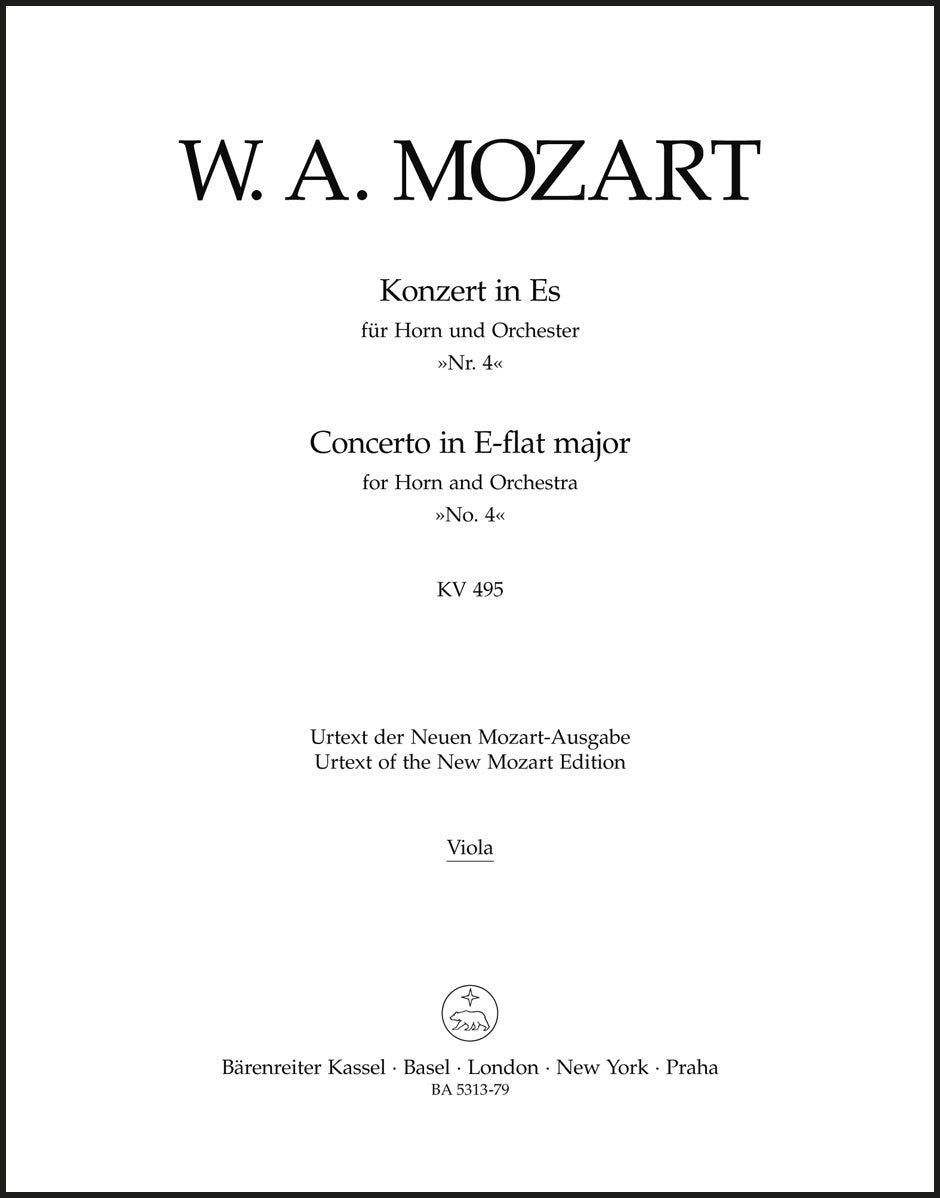 Mozart: Horn Concerto No. 4 in E-flat Major, K. 495 – Ficks
