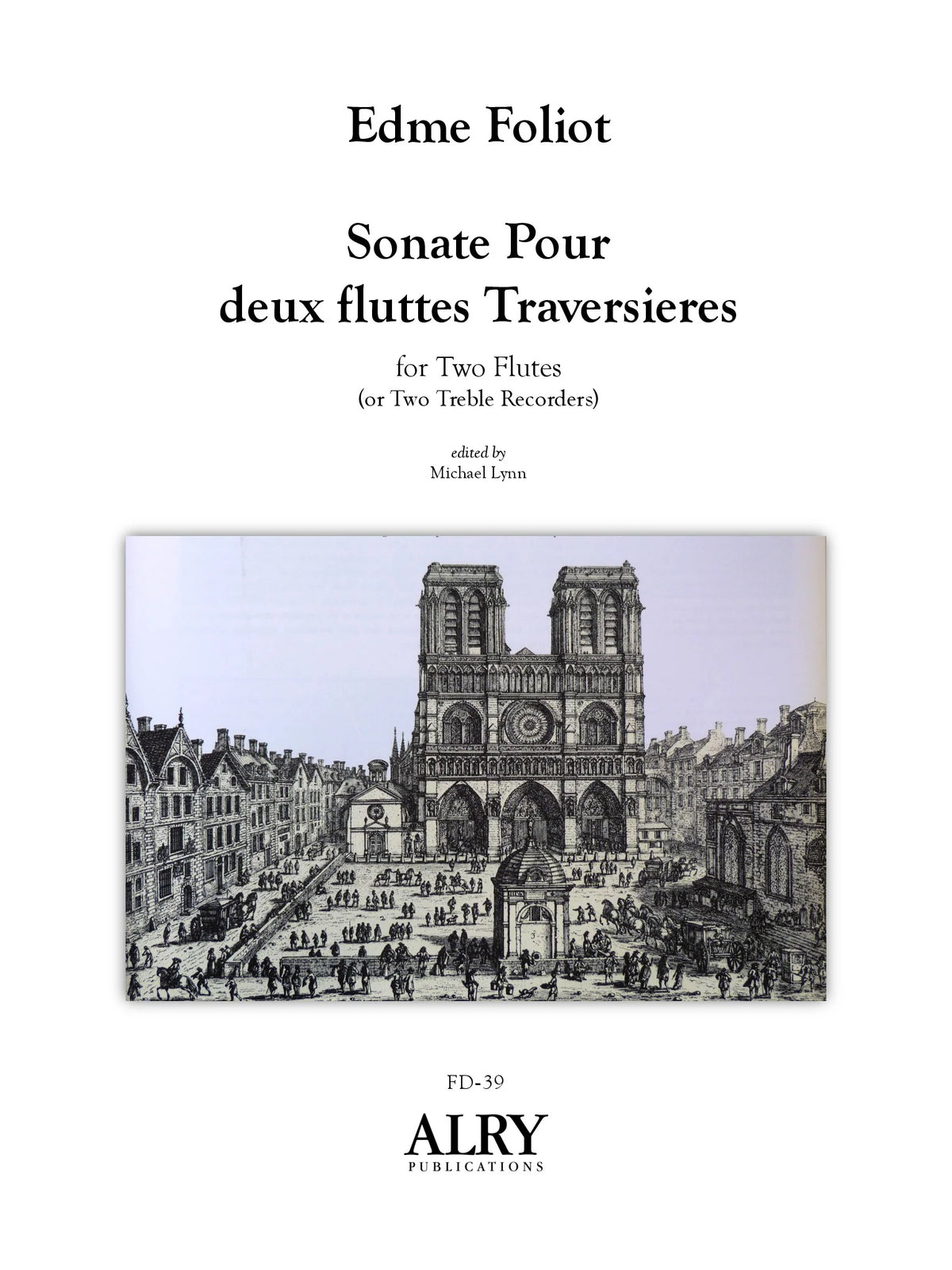 Foliot: Sonata for 2 Flutes (or Treble Recorders)
