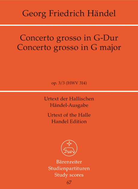Handel: Concerto grosso in G Major, HWV 314, Op. 3, No. 3