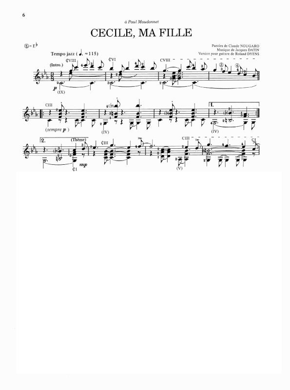 Dyens: Chansons françaises - Volume 1