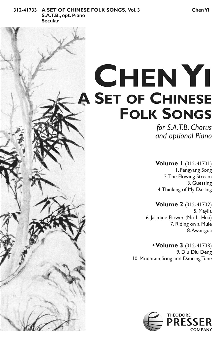 Chen: A Set of Chinese Folk Songs for SATB Chorus