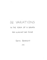 Borroff: Thirty-Two Variations in the Form of a Sonata