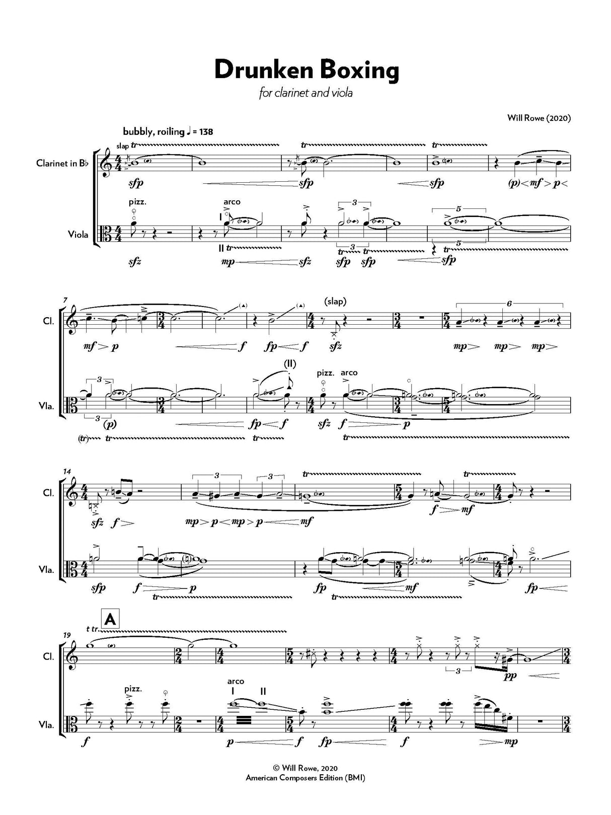 Rowe: Drunken Boxing
