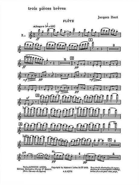 Ibert: 3 Pièces brèves