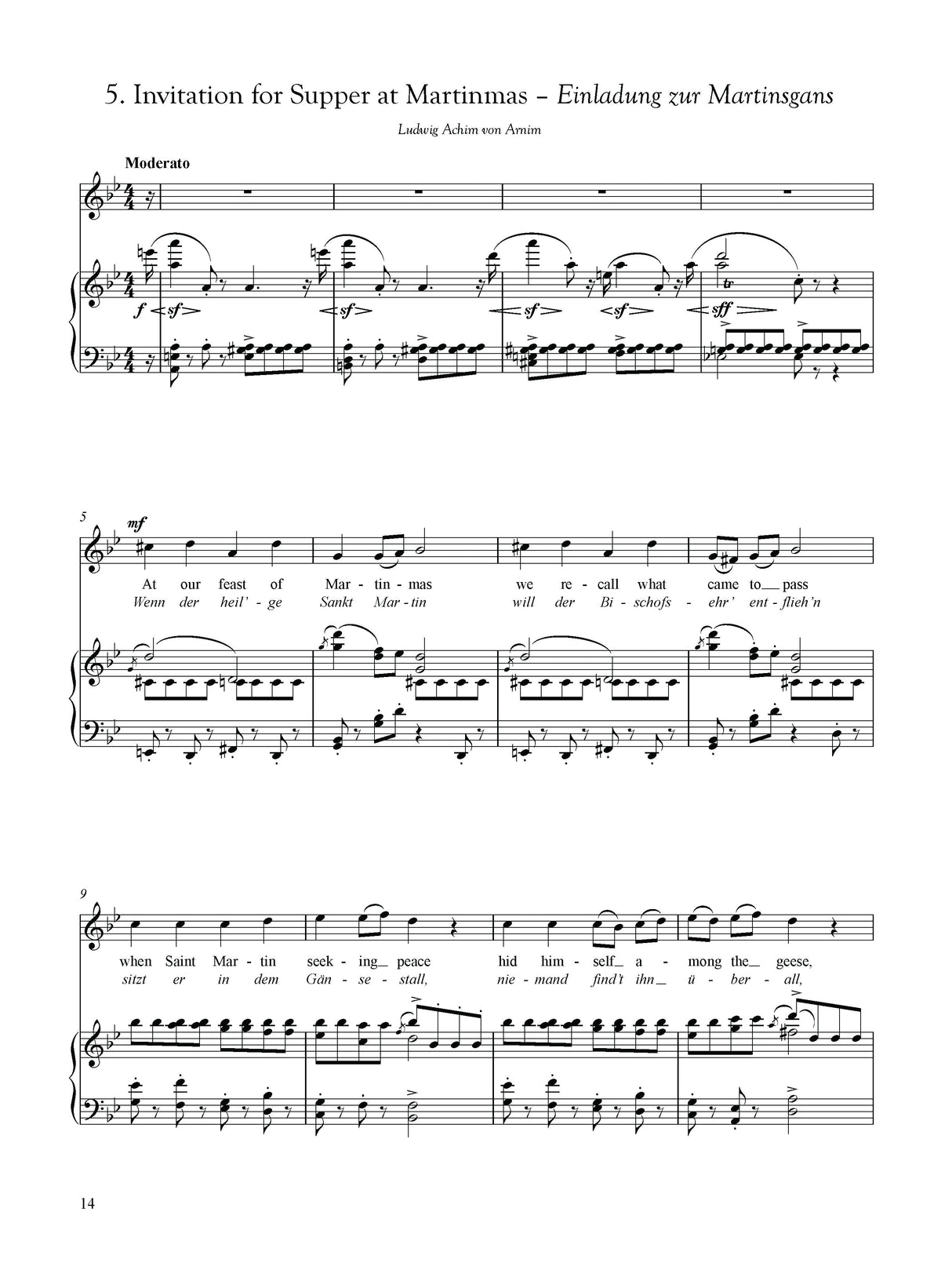 Weigl: 5 Songs for Soprano & String Quartet, Op. 40