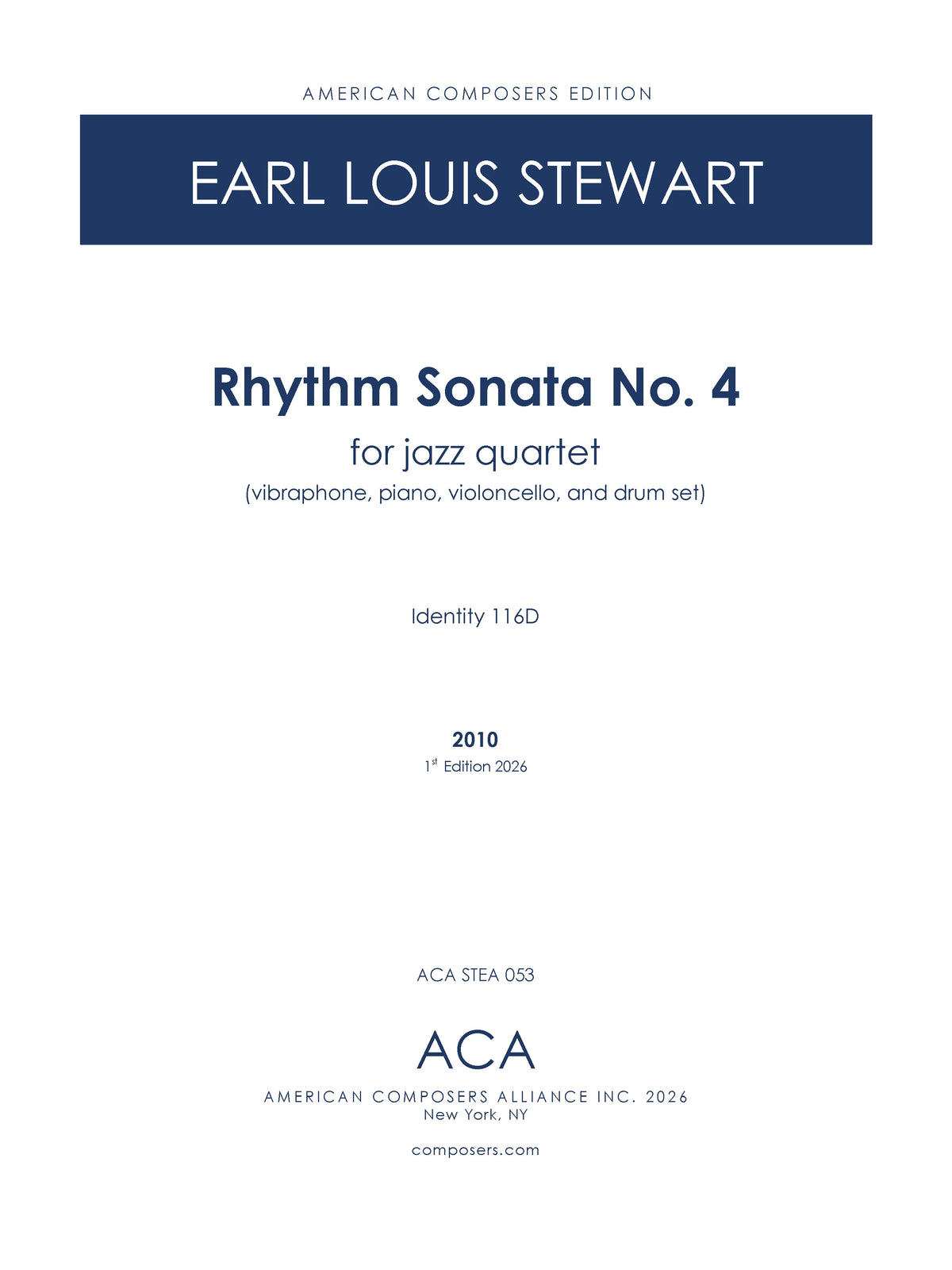 Stewart: Rhythm Sonata No. 4