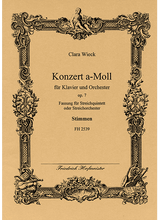 C. Schumann: Piano Concerto in A Minor, Op. 7