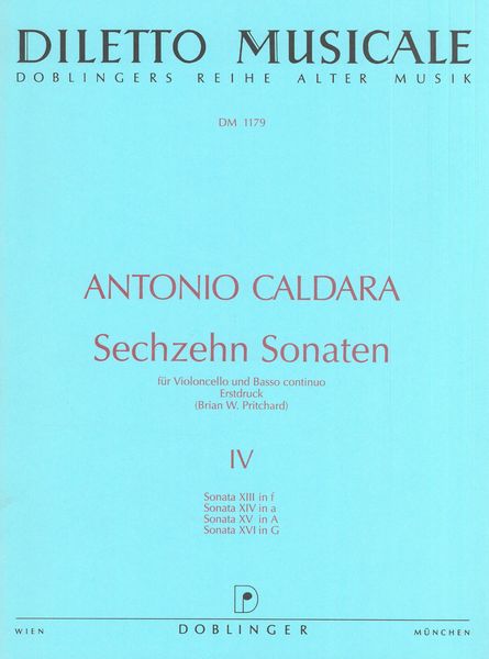 Caldara: 16 Sonatas Volume 4