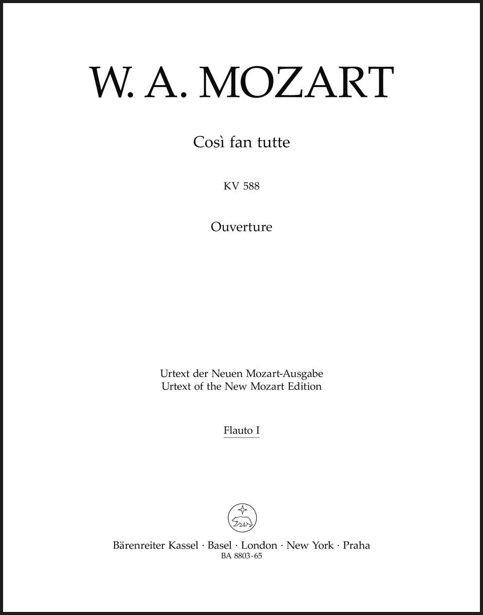 Mozart: Overture to Così fan tutte, K. 588