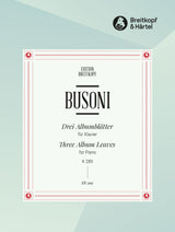 Busoni: 3 Album Leaves, BV 289