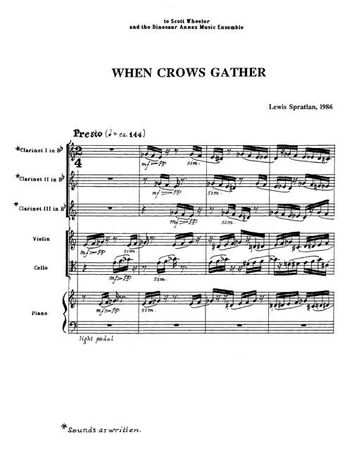 Spratlan: When Crows Gather