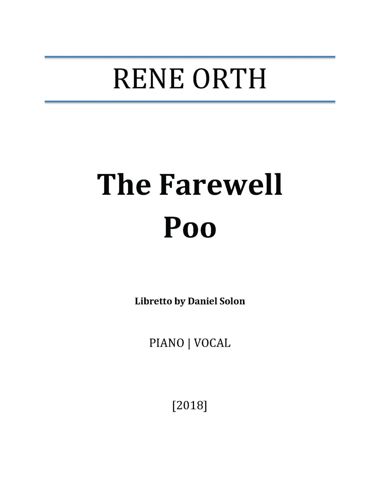 Orth: The Farewell Poo