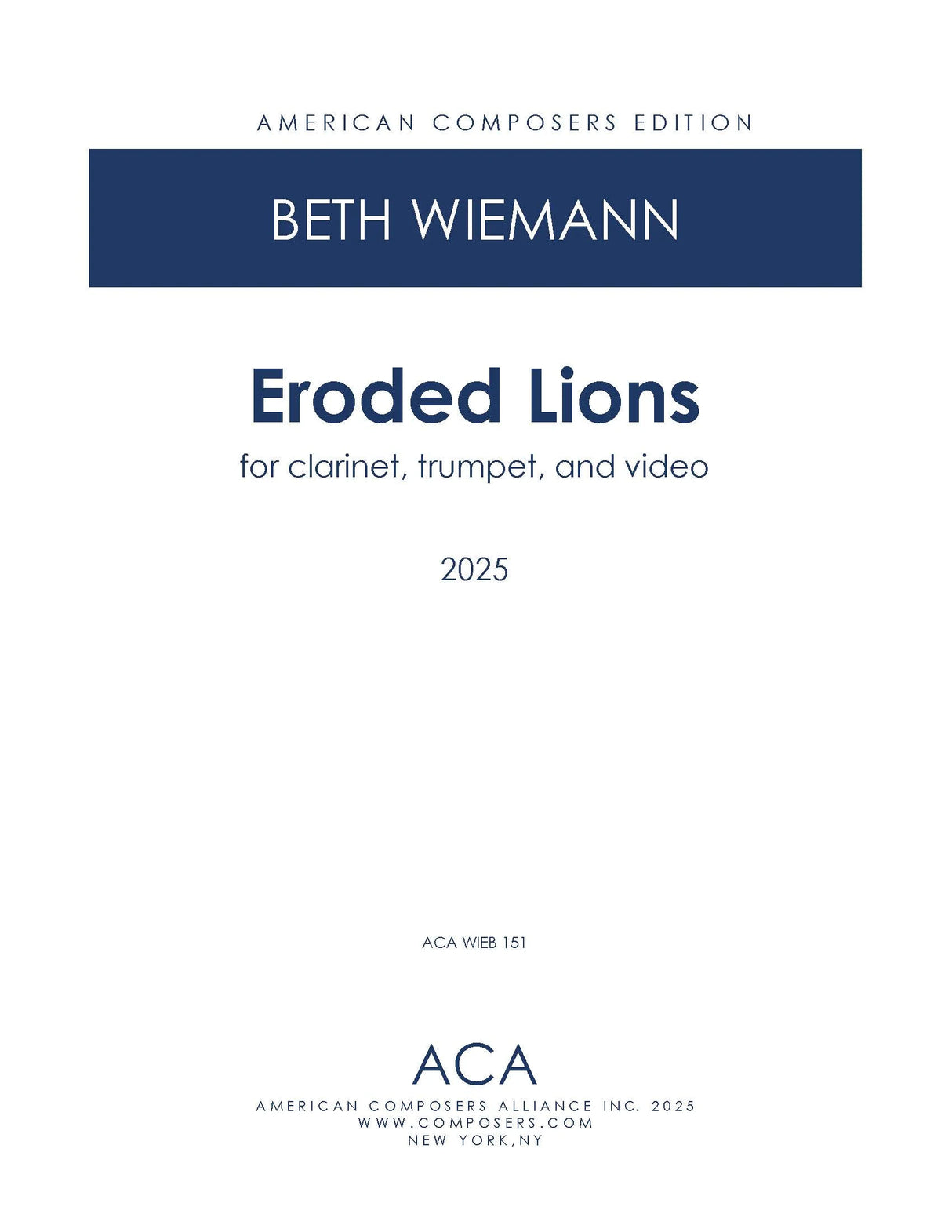 Wiemann: Eroded Lions
