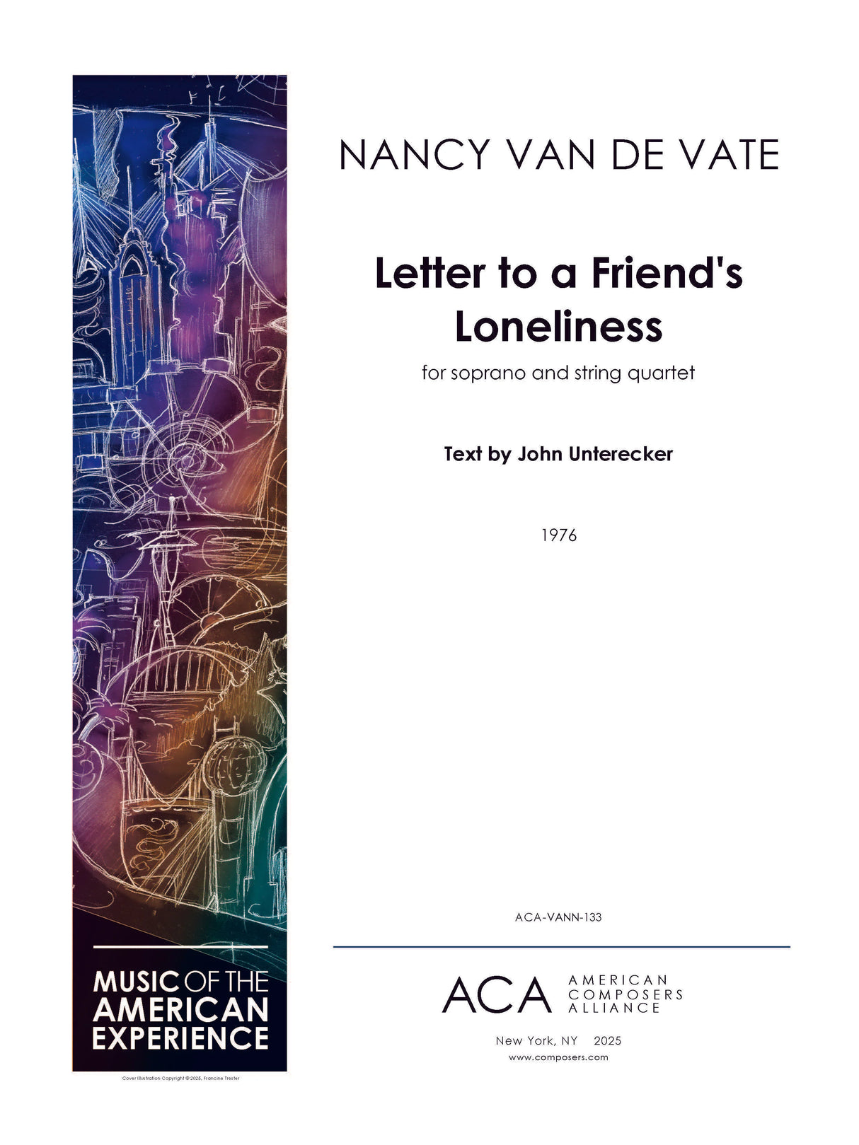 Van de Vate: Letter to a Friend's Loneliness