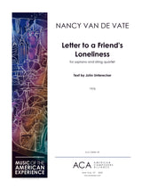 Van de Vate: Letter to a Friend's Loneliness