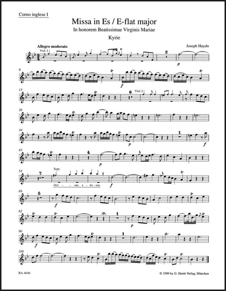 Haydn: Missa in honorem BVM in E-flat Major, Hob. XXII:4