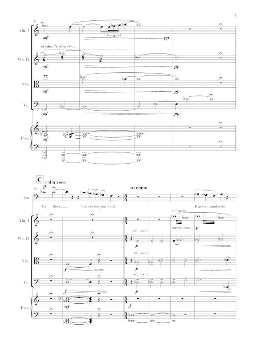 Mazzoli: Epilogue (Version for Baritone & Piano Quintet)