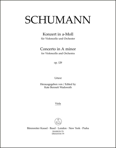 Schumann: Cello Concerto in A Minor, Op. 129