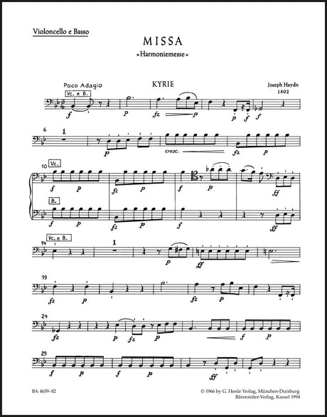 Haydn: Missa in B-flat Major, Hob. XXII:14