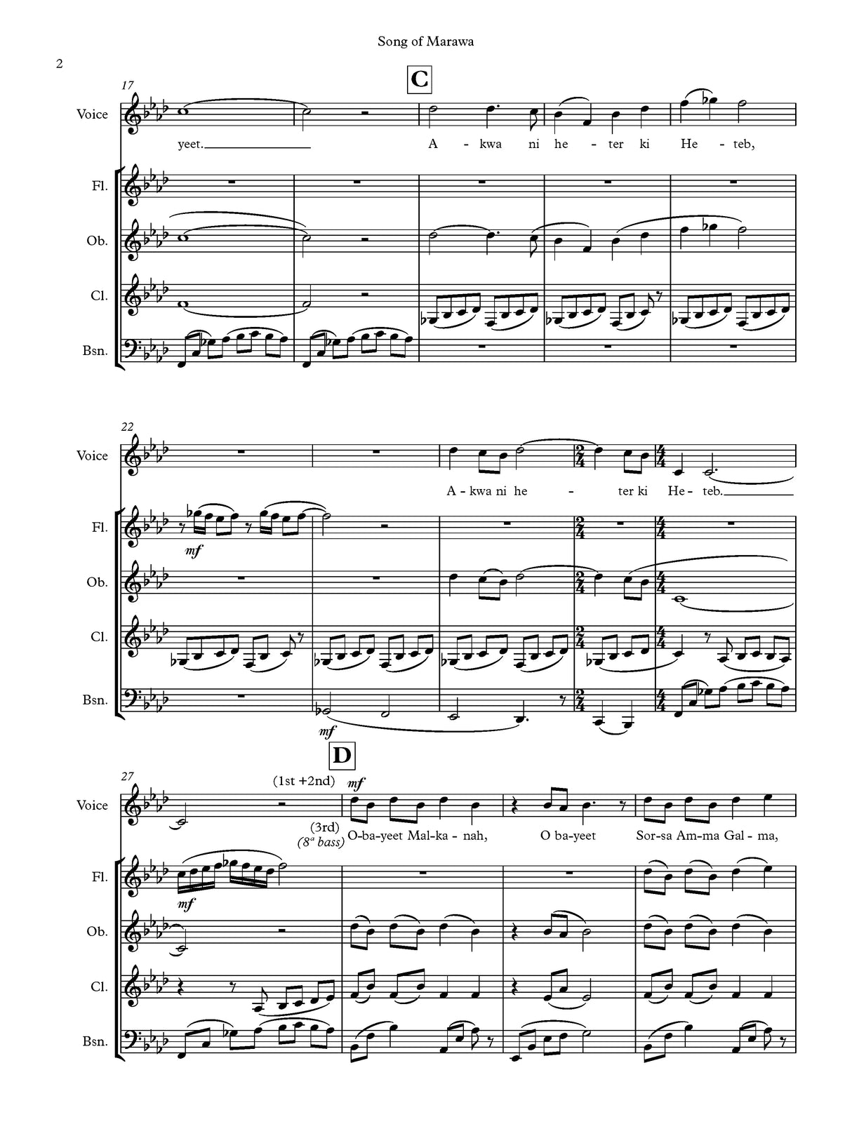 Berenholtz: Song of Marawa