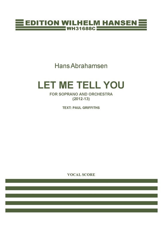 Abrahamsen: Let Me Tell You