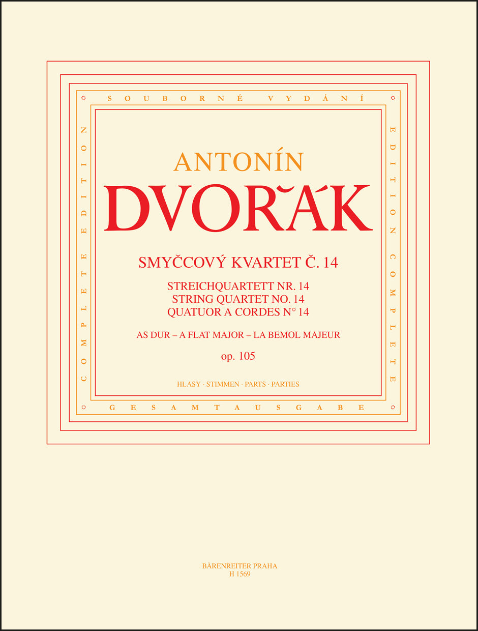 Dvořák: String Quartet No. 14 in A-flat Major, Op. 105 – Ficks Music