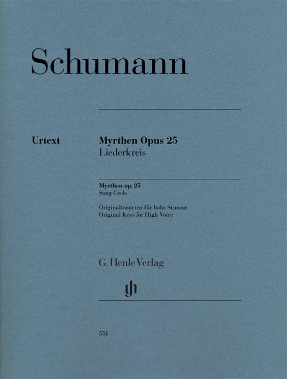 Schumann: Myrthen, Op. 25