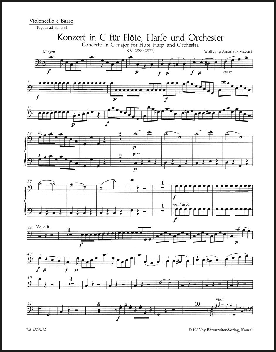 Mozart: Concerto for Flute, Harp and Orchestra, K. 299 (297c