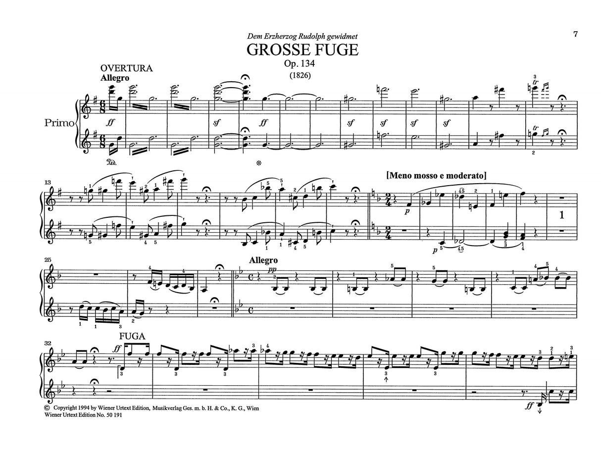 Beethoven: Große Fugue, Op. 134