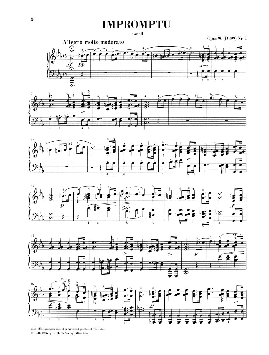 Schubert: Impromptu in C Minor, Op. 90, No. 1, D 899 – Ficks Music