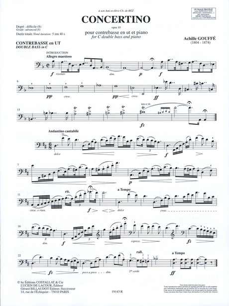 Gouffé: Concertino, Op. 10