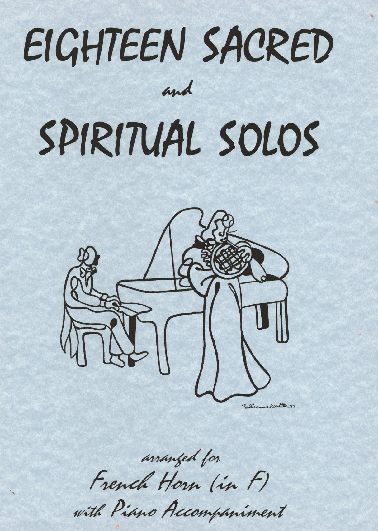 18 Sacred & Spiritual Solos for French Horn & Piano