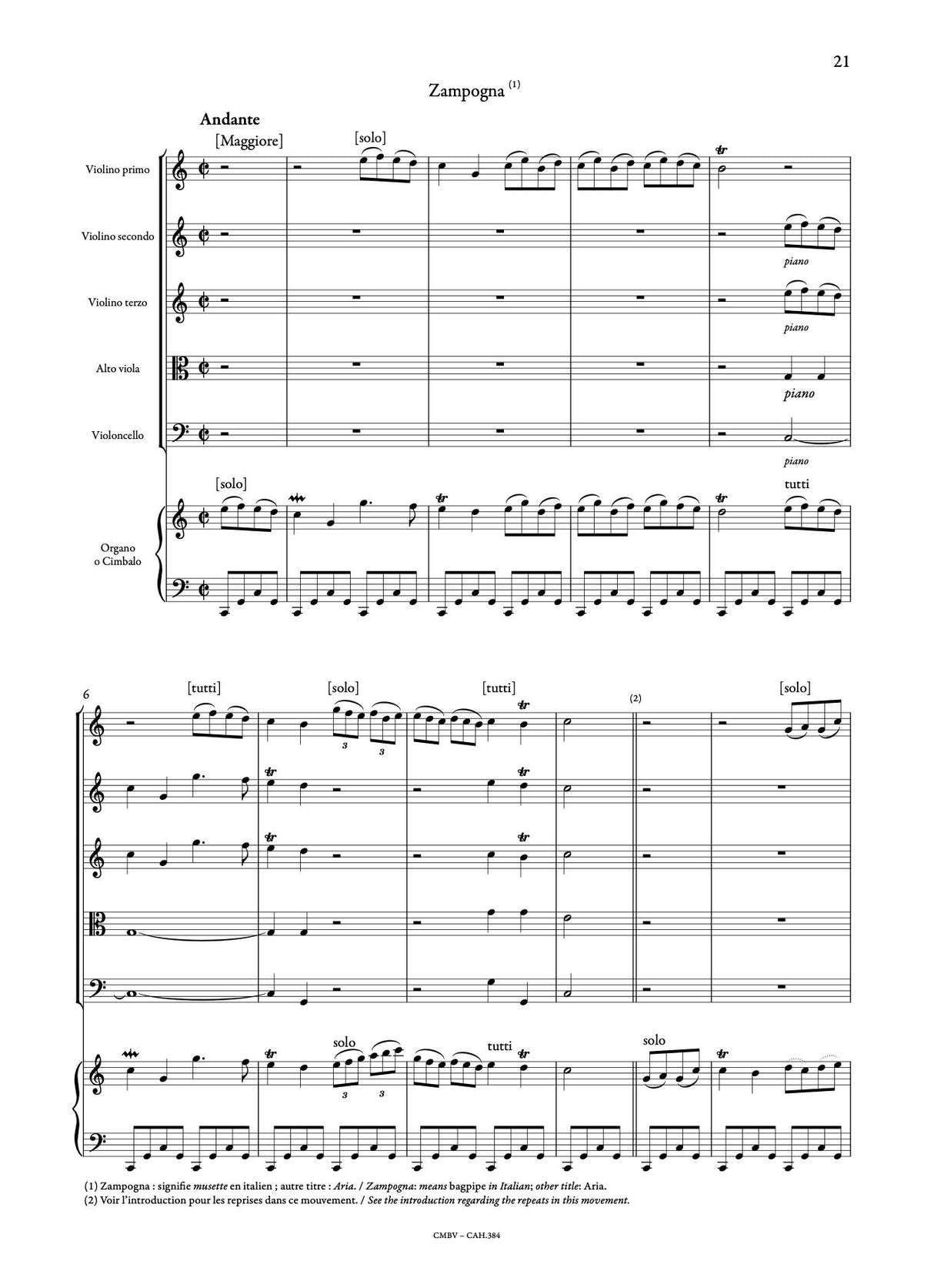 Corrette: Concerto for Violin & Organ, Op. 26, No. 4