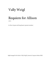 Weigl: Requiem for Allison