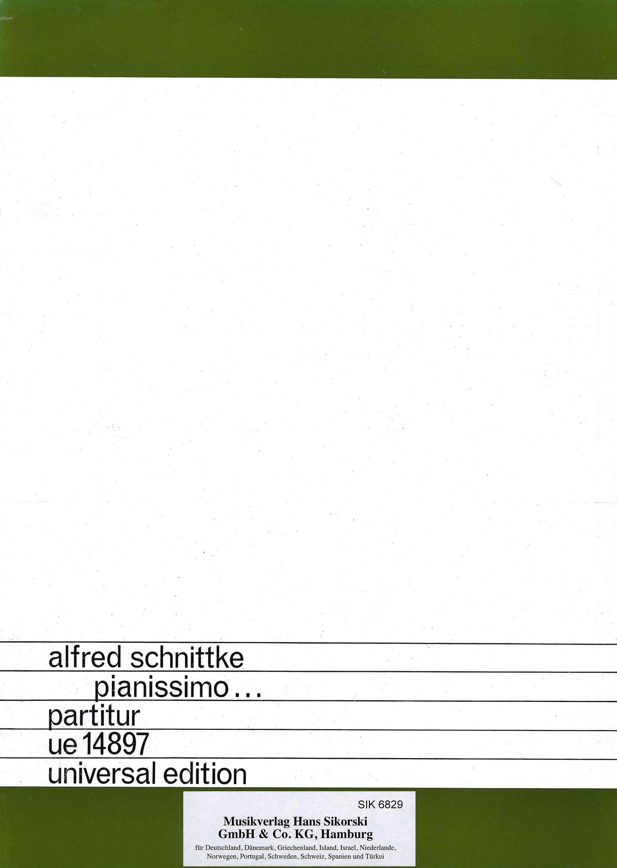 Schnittke: Pianissimo ...