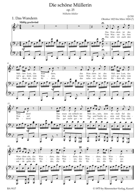 Schubert: Die schöne Müllerin, D 795, Op. 25