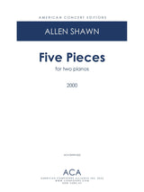 Shawn: 5 Pieces for Two Pianos
