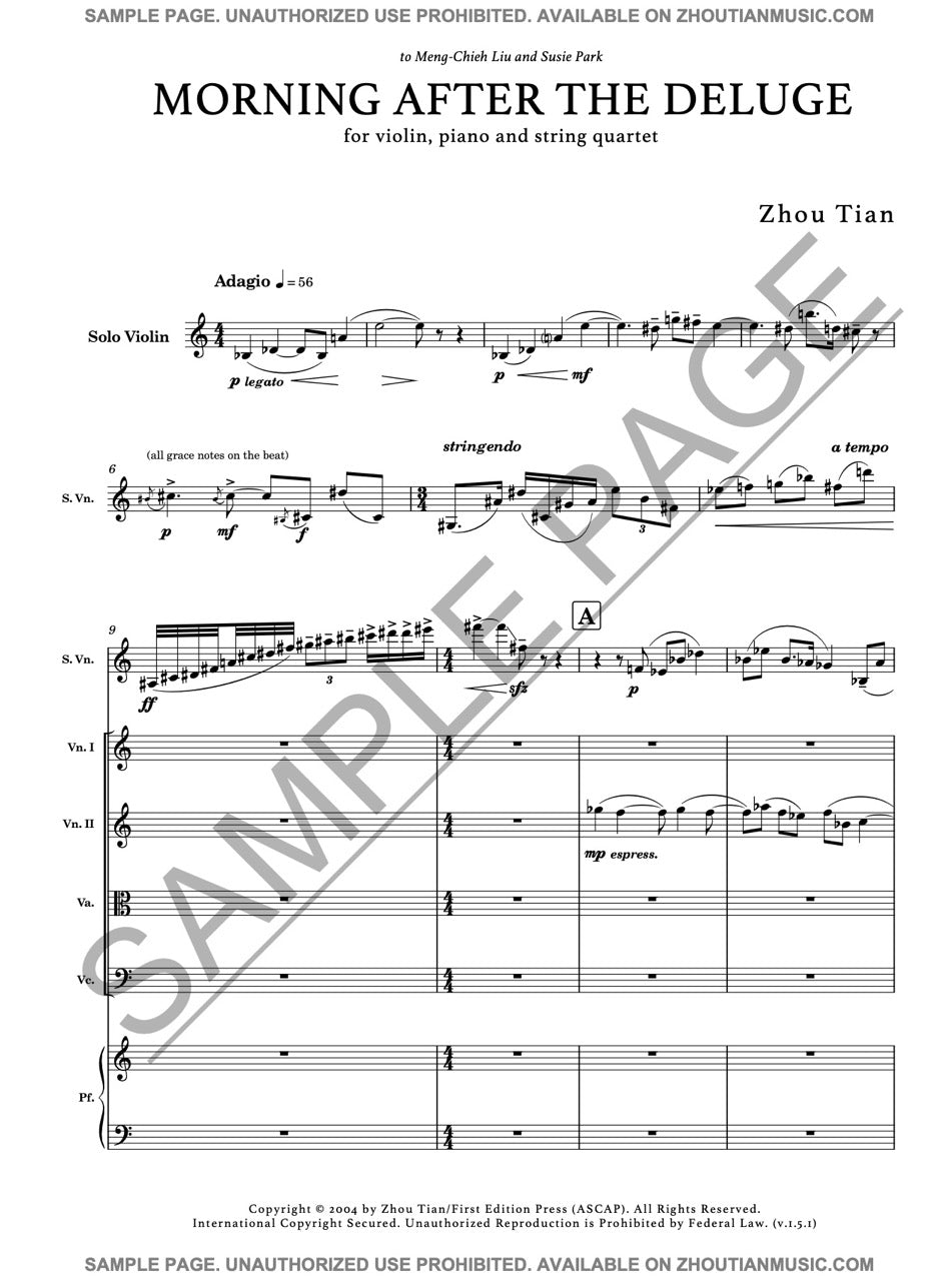 Zhou Tian: Morning after the Deluge