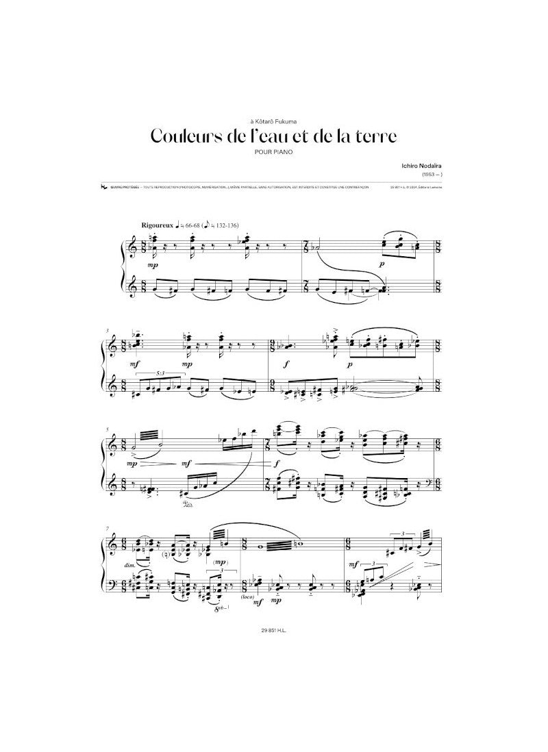 Nodaira: Couleurs de l'eau et de la terre