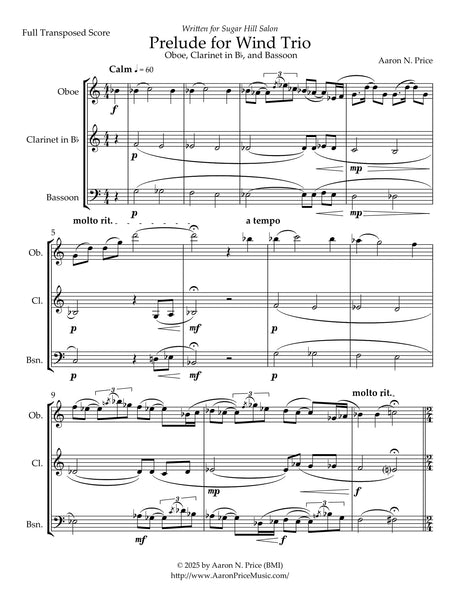 A. Price: Prelude for Wind Trio
