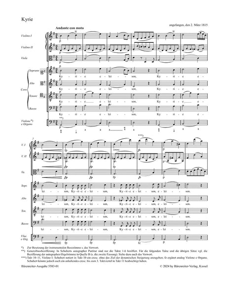 Schubert: Mass in G Major, D 167