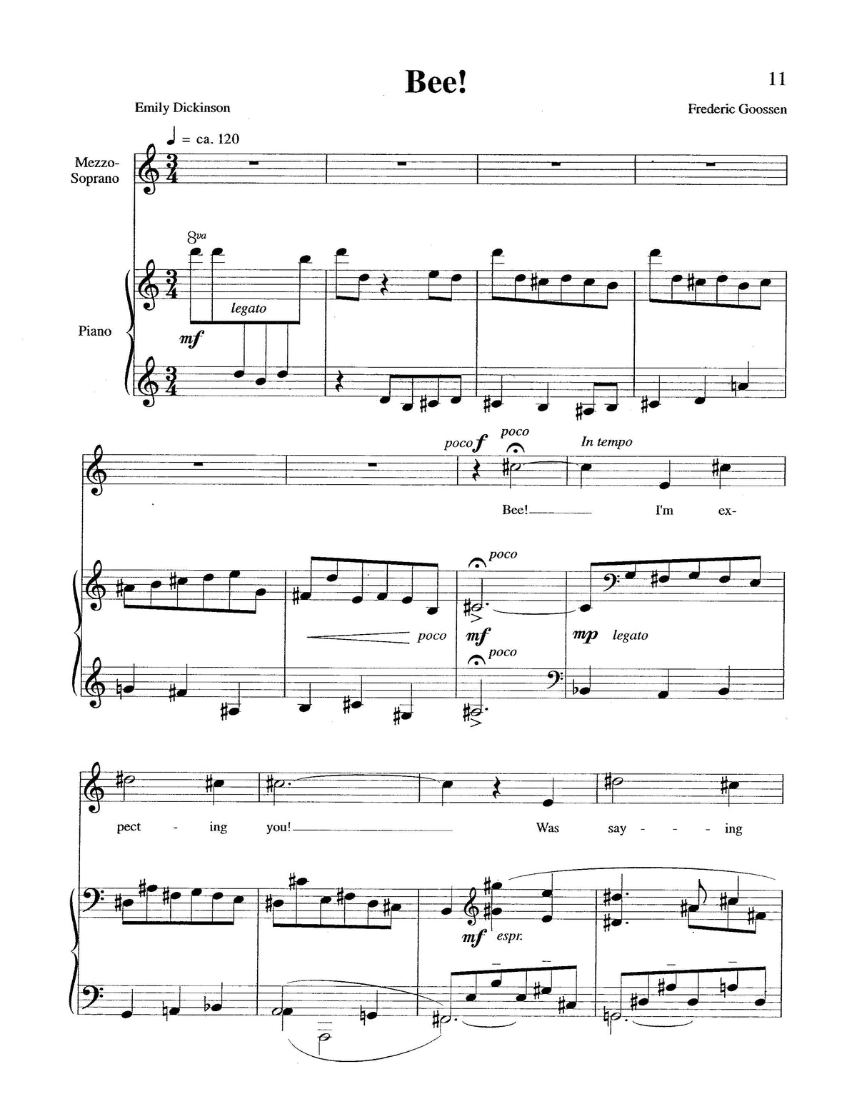 Goossen: An Emily Dickinson Songbook