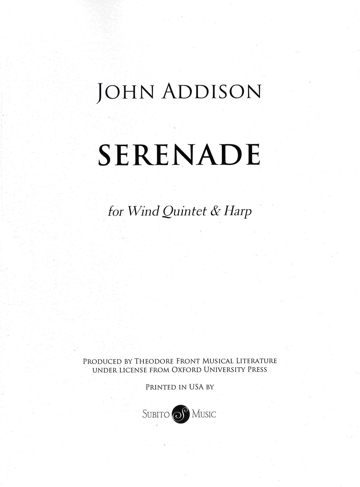 Addison: Serenade