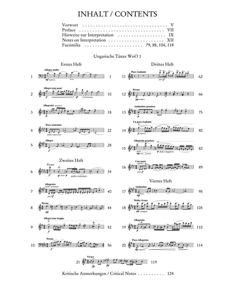 Brahms: Hungarian Dances, Nos. 1-21