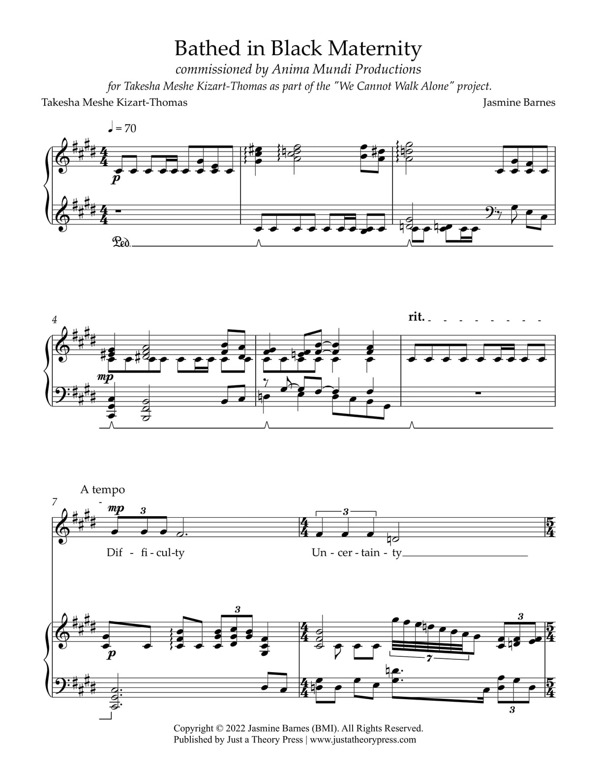 Barnes: Bathed in Black Maternity