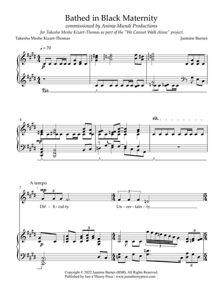 Barnes: Bathed in Black Maternity