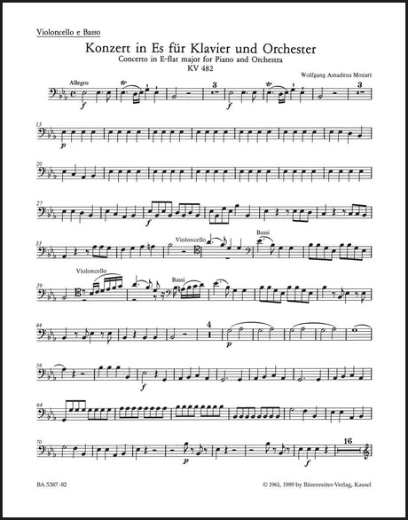 Mozart: Piano Concerto No. 22 in E-flat Major, K. 482